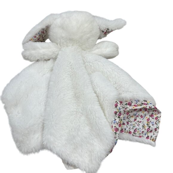 White Kellytoy Bunny Security Blanket Lovey Toy - Picture 3 of 5